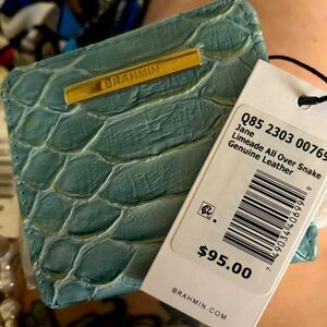 Brahmin BNWT Limeade Jane Wallet
